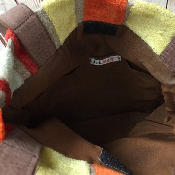 Daf Design Vertical Multi-Color Striped Tote - Picture 6 of 8